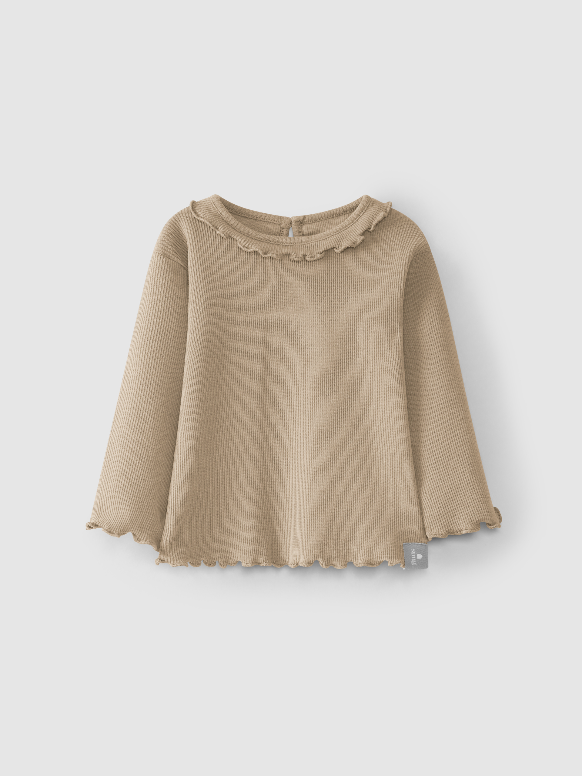 Longsleeve malha canelada com folho