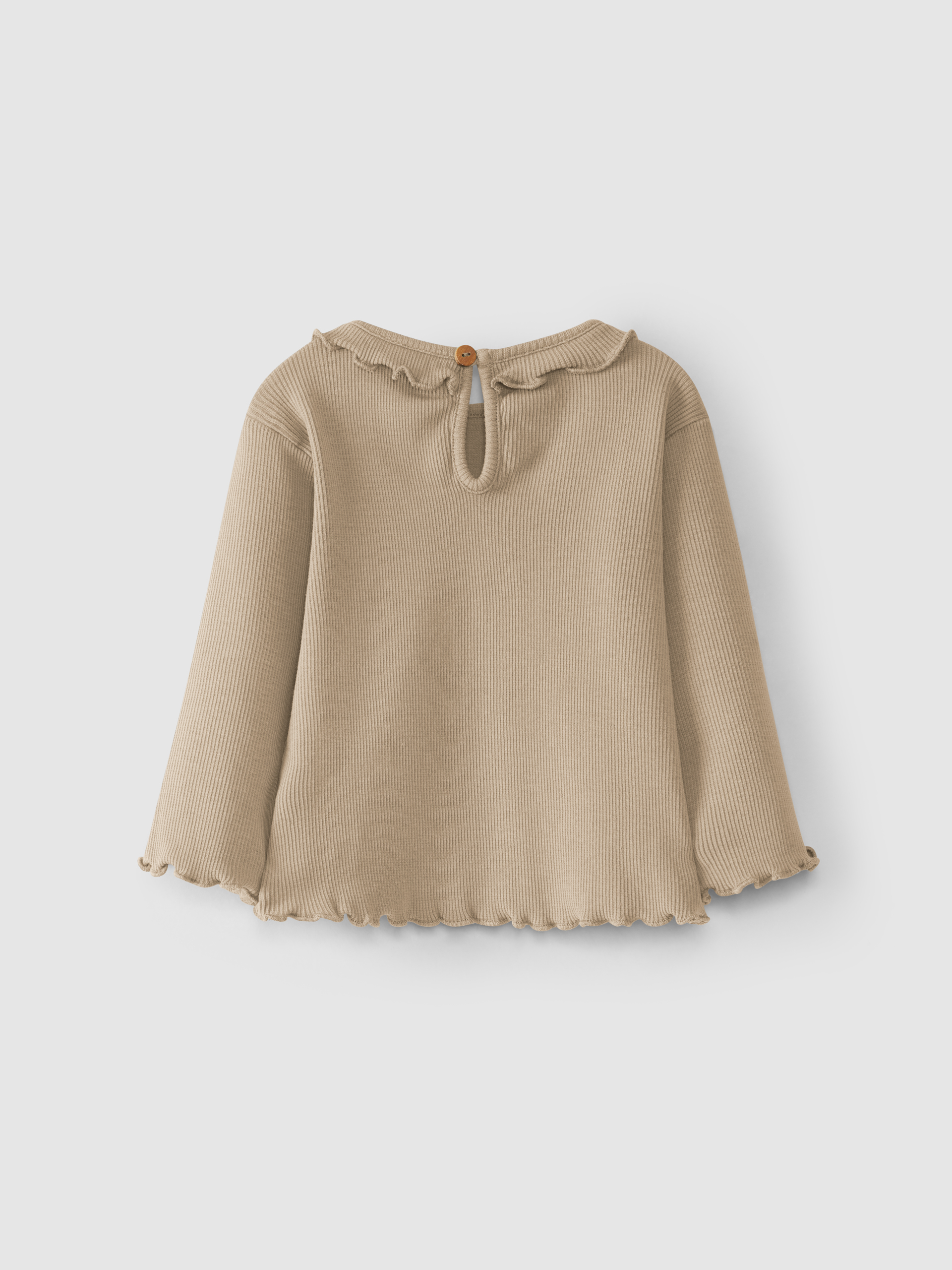 Longsleeve malha canelada com folho