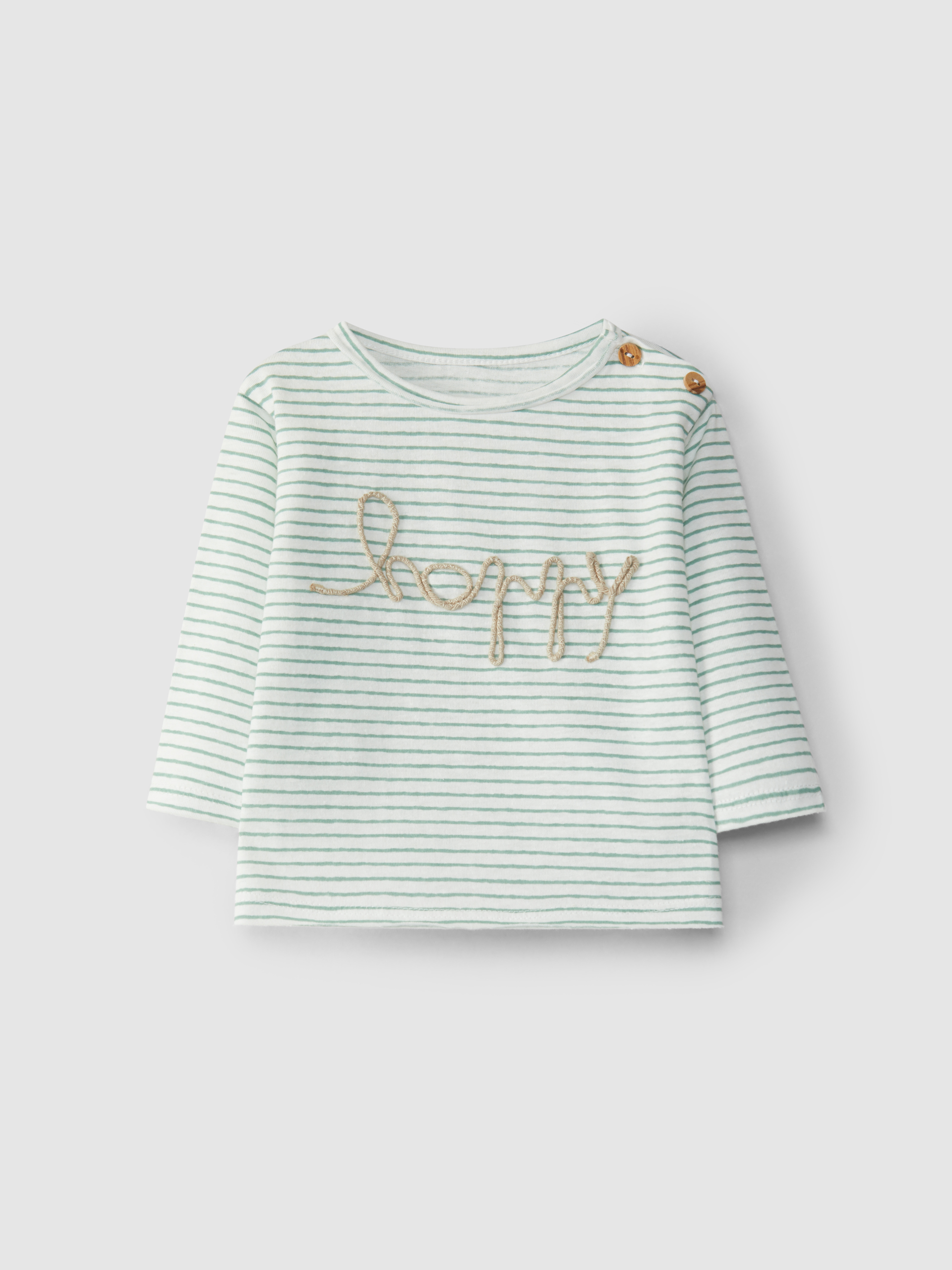 Longsleeve embroidered with drawstring