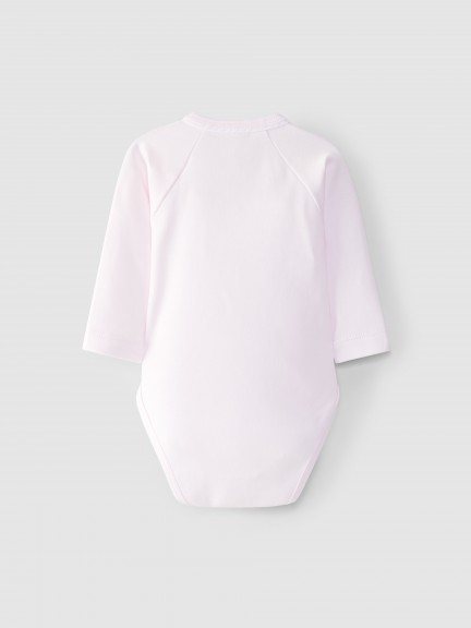 Crossover bodysuit with decorative ribbon Crossover bodysuit with decorative ribbon