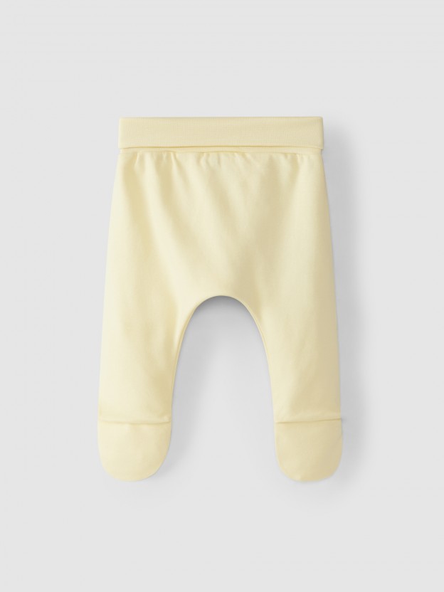 Collants unis avec ruban décoratif Collants unis avec ruban décoratif
