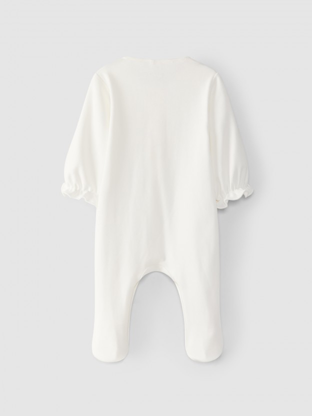 Tattersall and floral babygrow