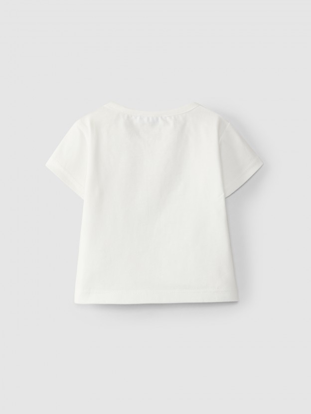 T-shirt imprim� de vague