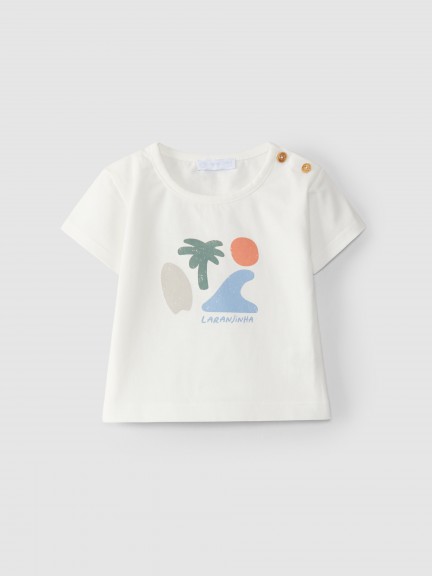 Wave print T-Shirt