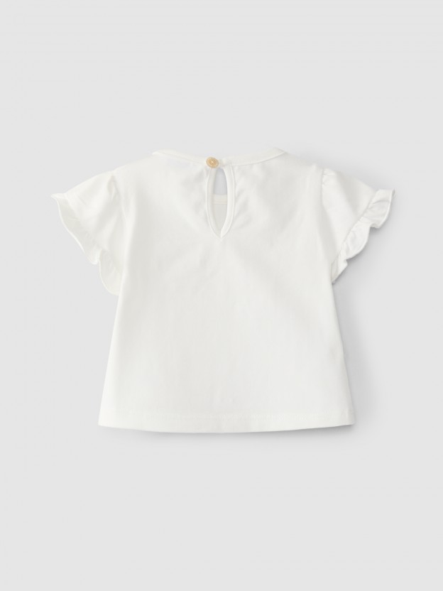 Embossed ice cream T-ShIrt