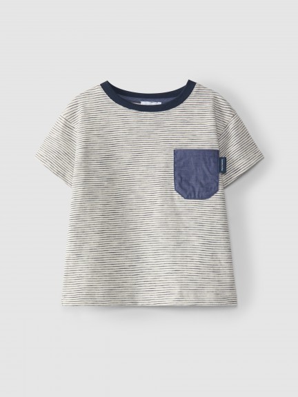 Irregular stripe T-shirt