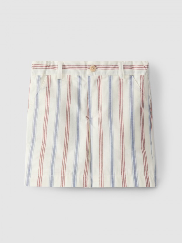 Pantalón corto a rayas Pantalón corto a rayas