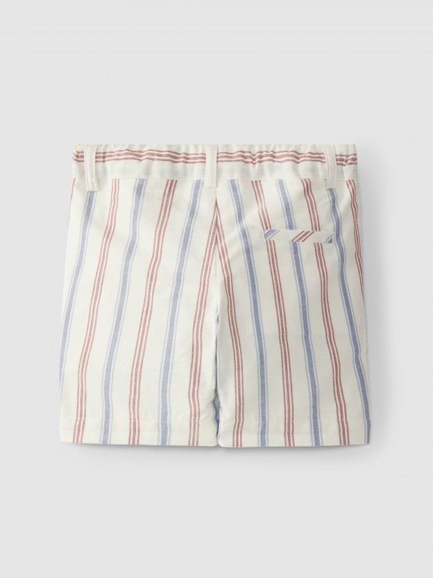 Pantalón corto a rayas Pantalón corto a rayas