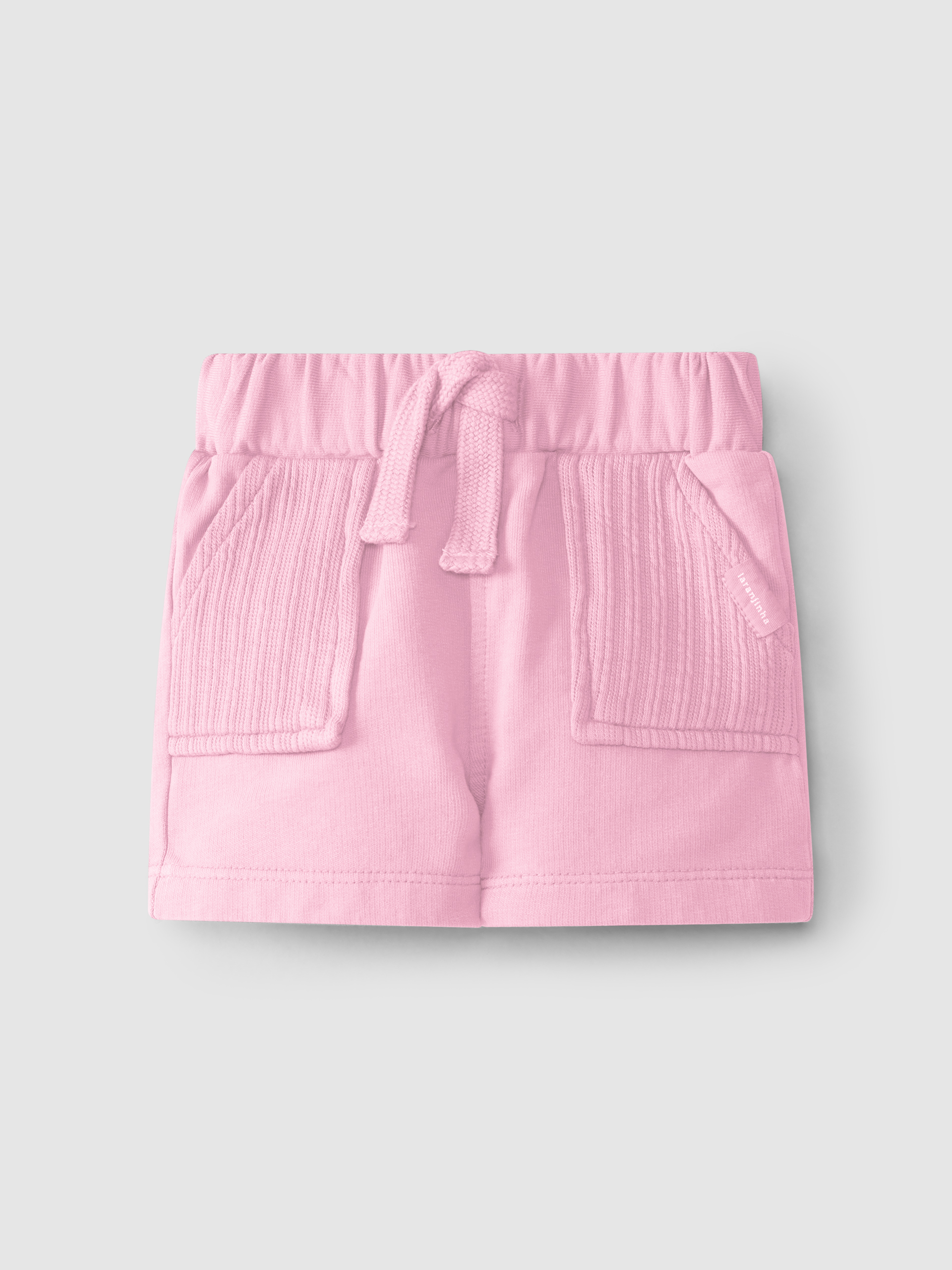 Shorts plush with jacquard jersey pockets