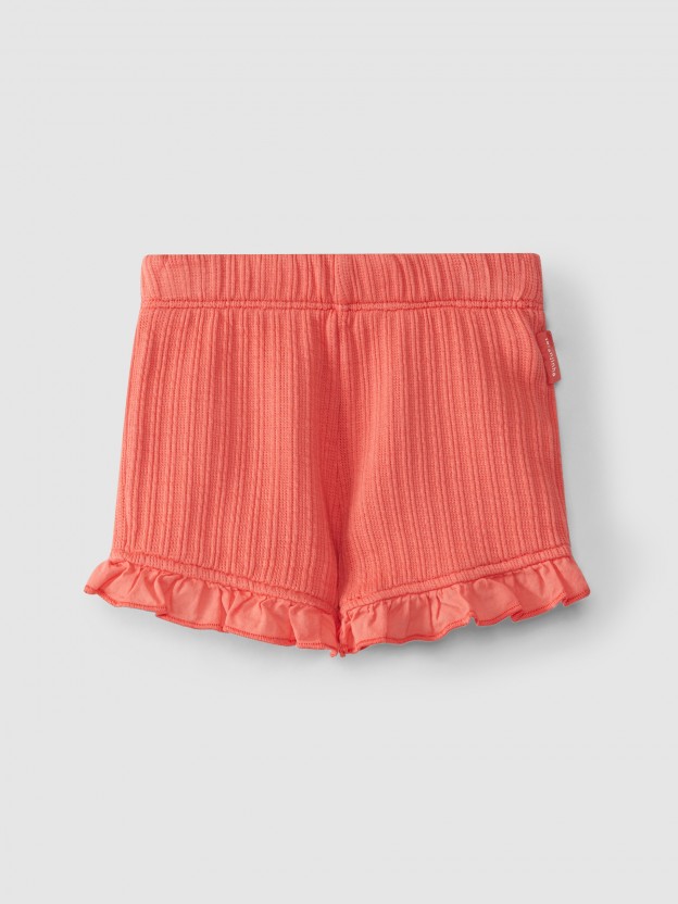 Shorts pull-up in jacquard jersey Shorts pull-up in jacquard jersey