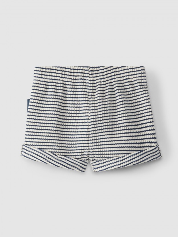 Pull-up shorts striped jersey Pull-up shorts striped jersey