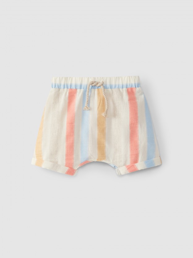 Shorts striped pull-up Shorts striped pull-up