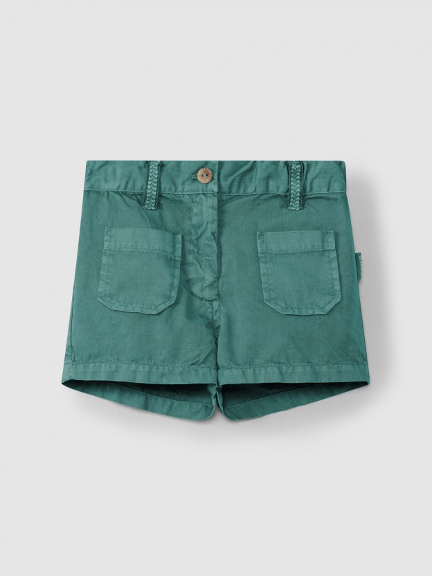 Twill shorts with pockets Twill shorts with pockets