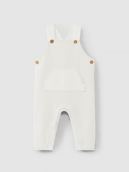 Dungarees in organic jacquard jersey Dungarees in organic jacquard jersey