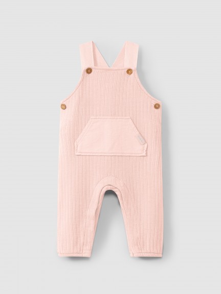 Dungarees in organic jacquard jersey Dungarees in organic jacquard jersey
