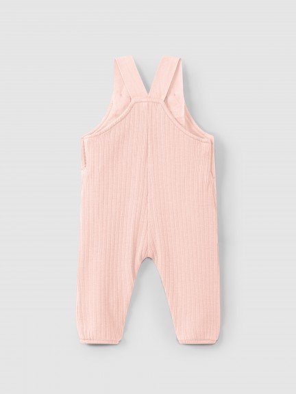 Dungarees in organic jacquard jersey Dungarees in organic jacquard jersey