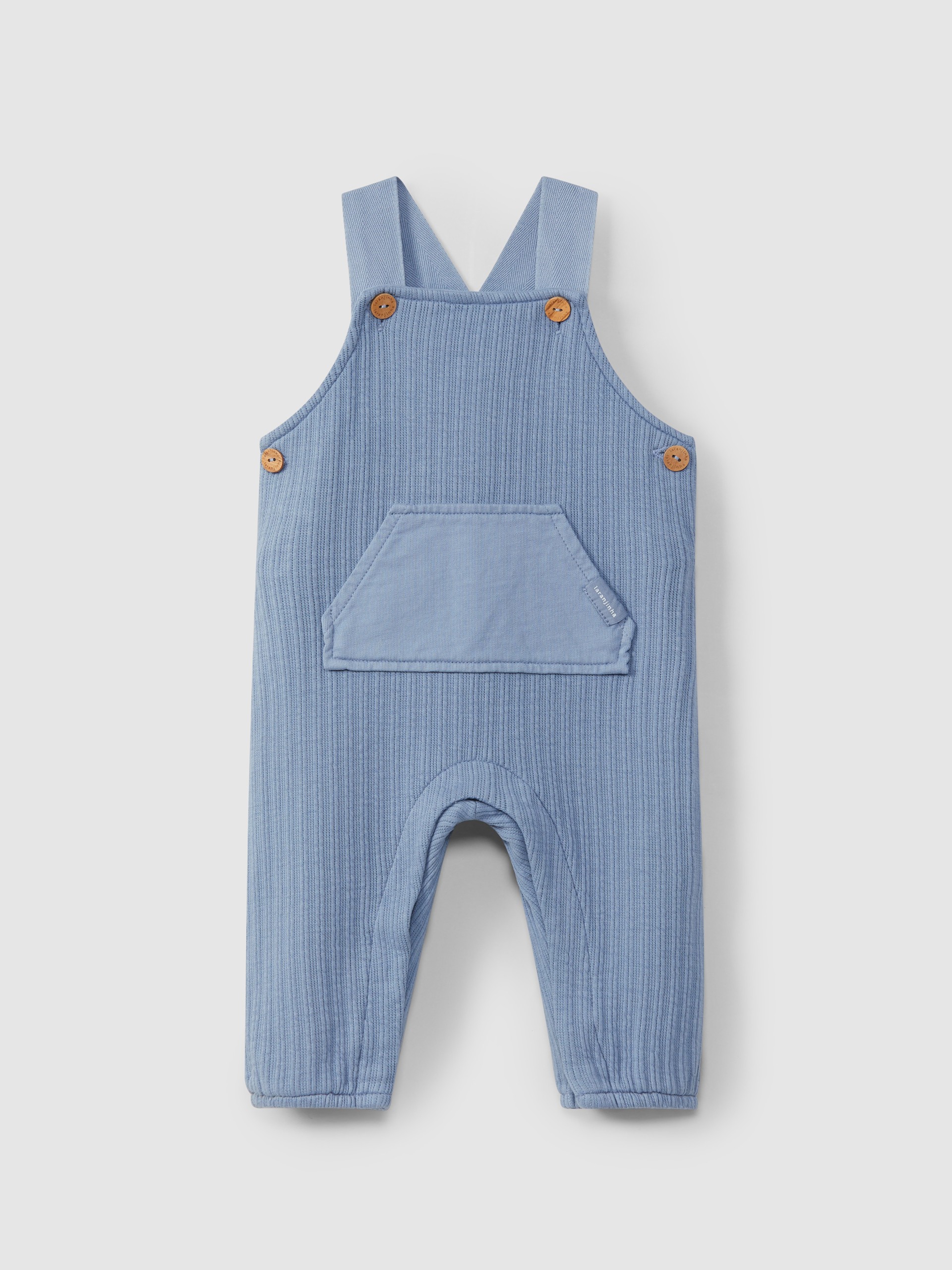 Dungarees in organic jacquard jersey
