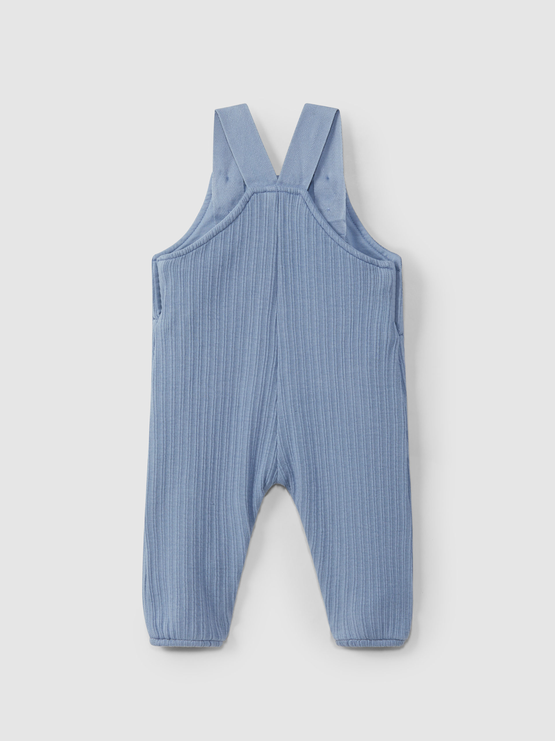 Dungarees in organic jacquard jersey