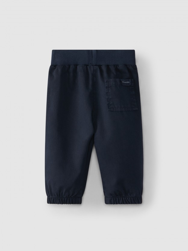Pull-up pants plain twill Pull-up pants plain twill