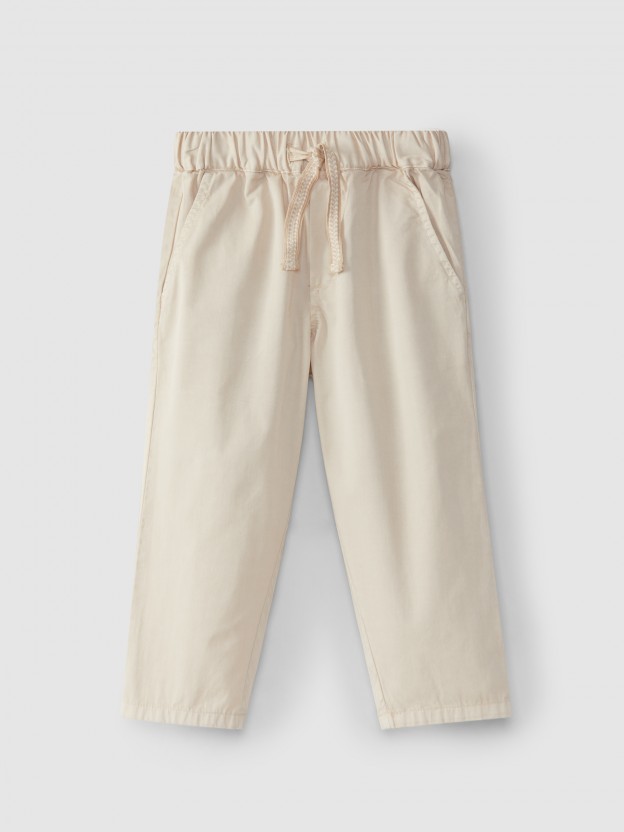 Pantalon chino pull-up
