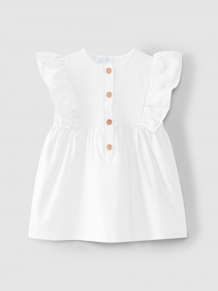 Blouse with ruffled sleeve