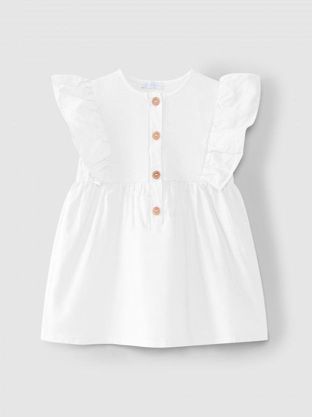 Blusa con mangas de volante Blusa con mangas de volante