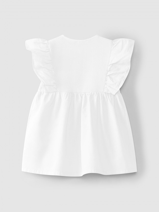 Blusa con mangas de volante Blusa con mangas de volante