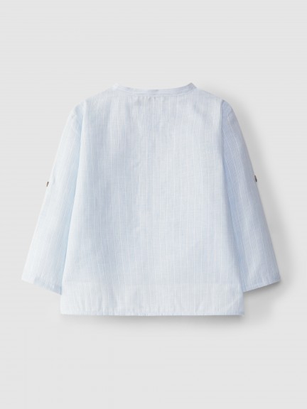 Shirt stripes cotton with linen Shirt stripes cotton with linen