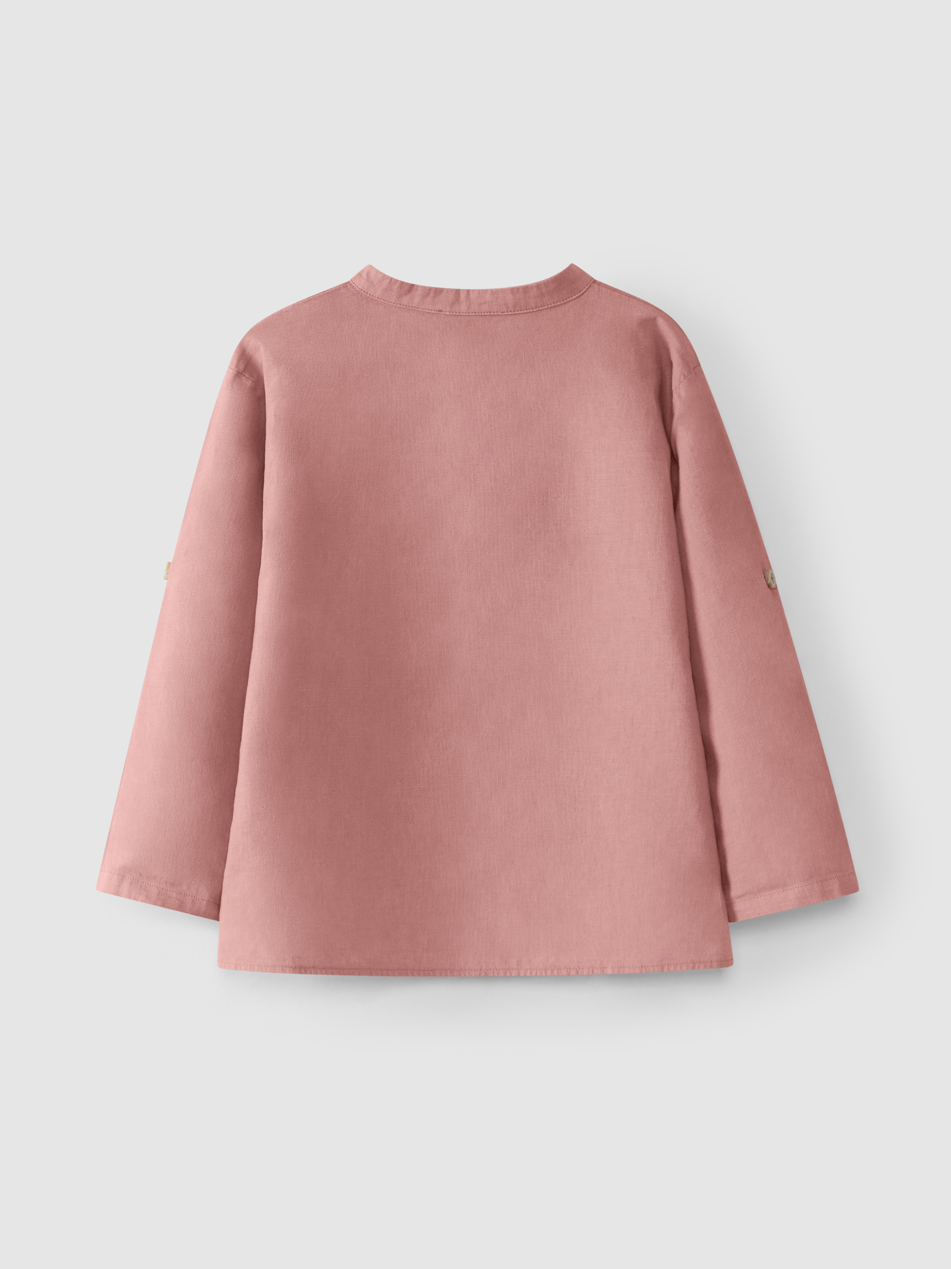 Chemise à col mao unie