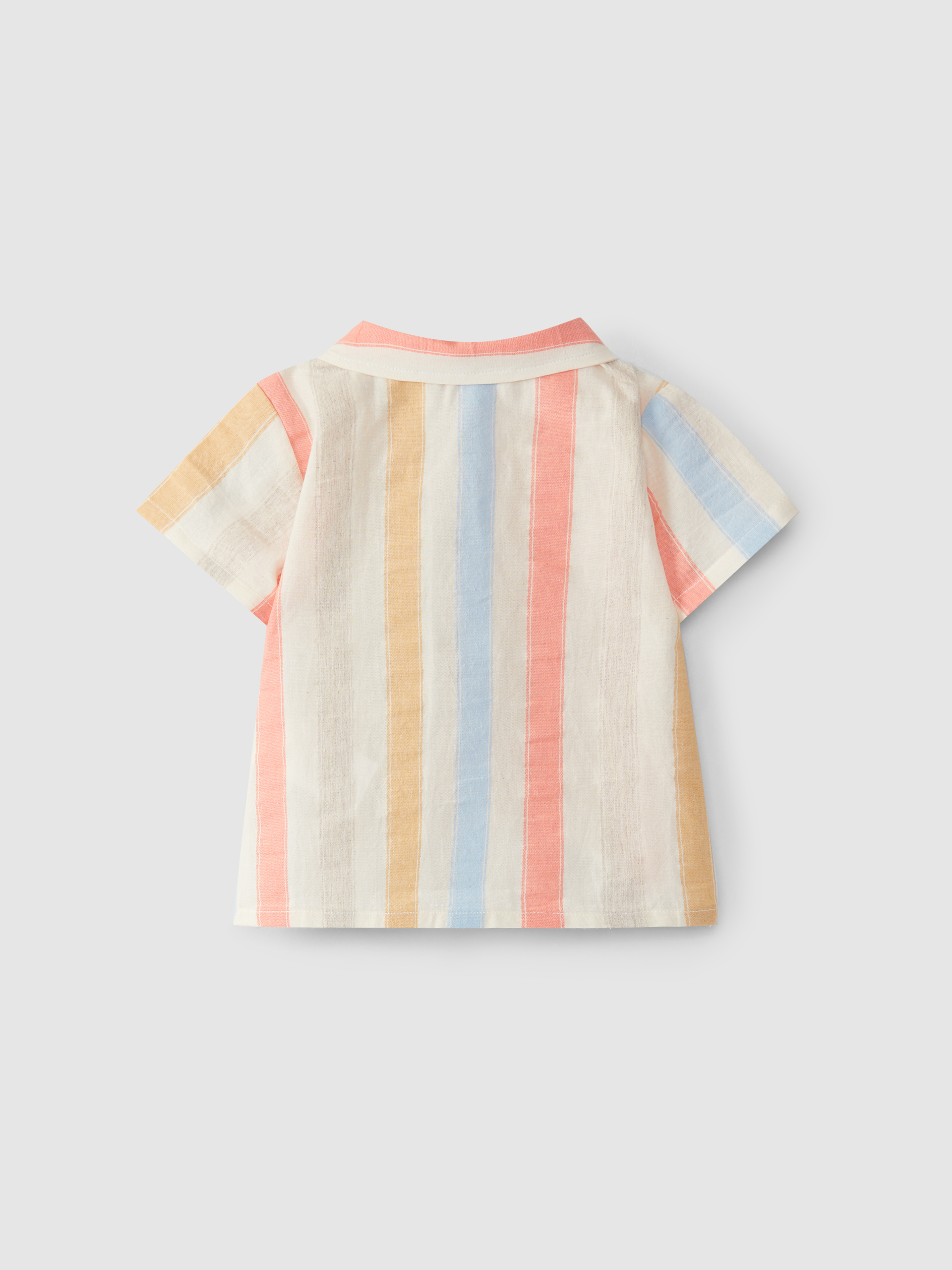 Chemise à rayures manches courtes
