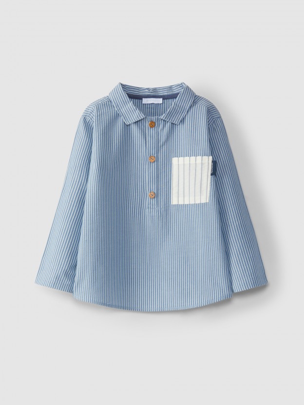 Chemise effet seersucker Chemise effet seersucker