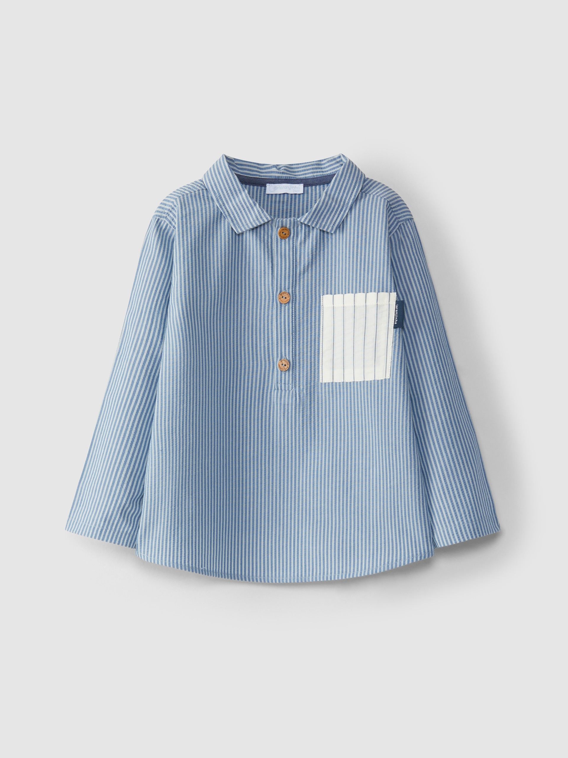 Chemise effet seersucker