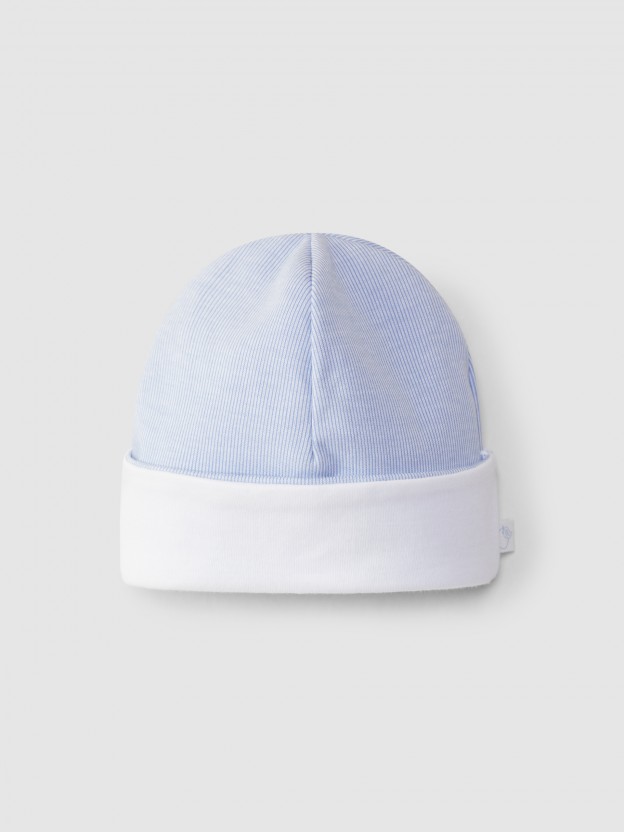 Thin stripe beanie