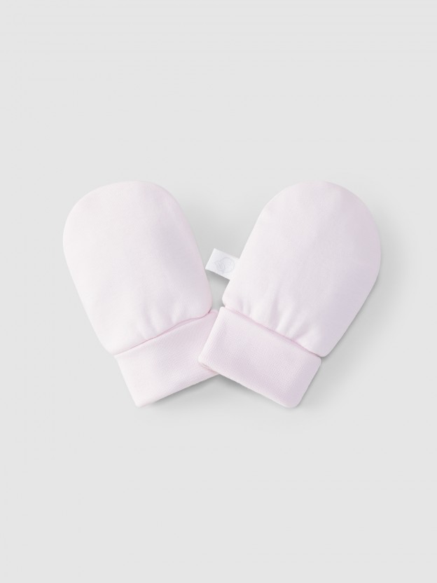 Plain cotton jersey gloves