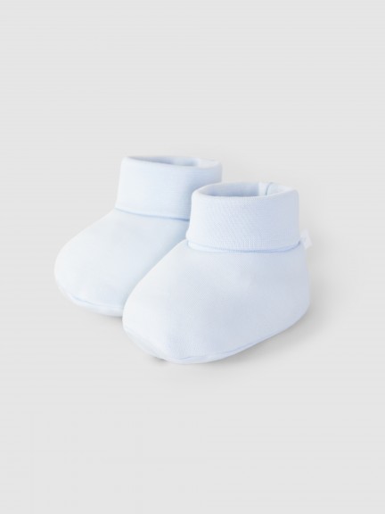 Plain cotton jersey booties