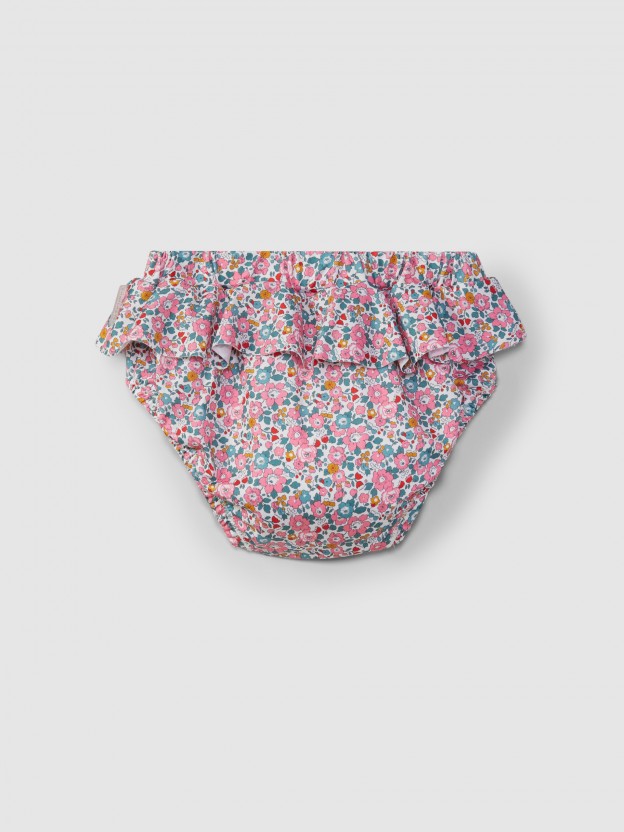 Shortie-style swim pants liberty flowers Shortie-style swim pants liberty flowers