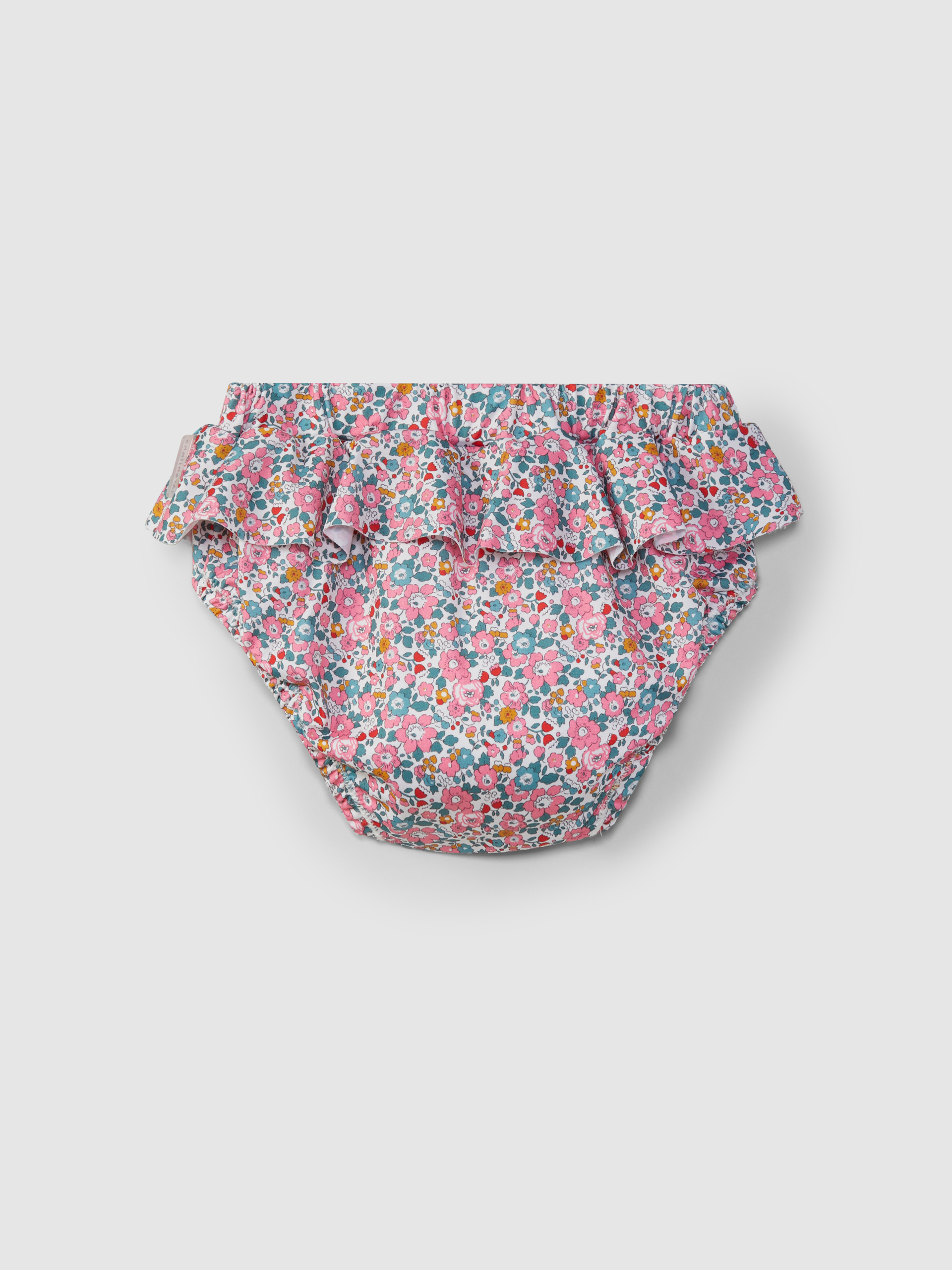 Shortie-style swim pants liberty flowers