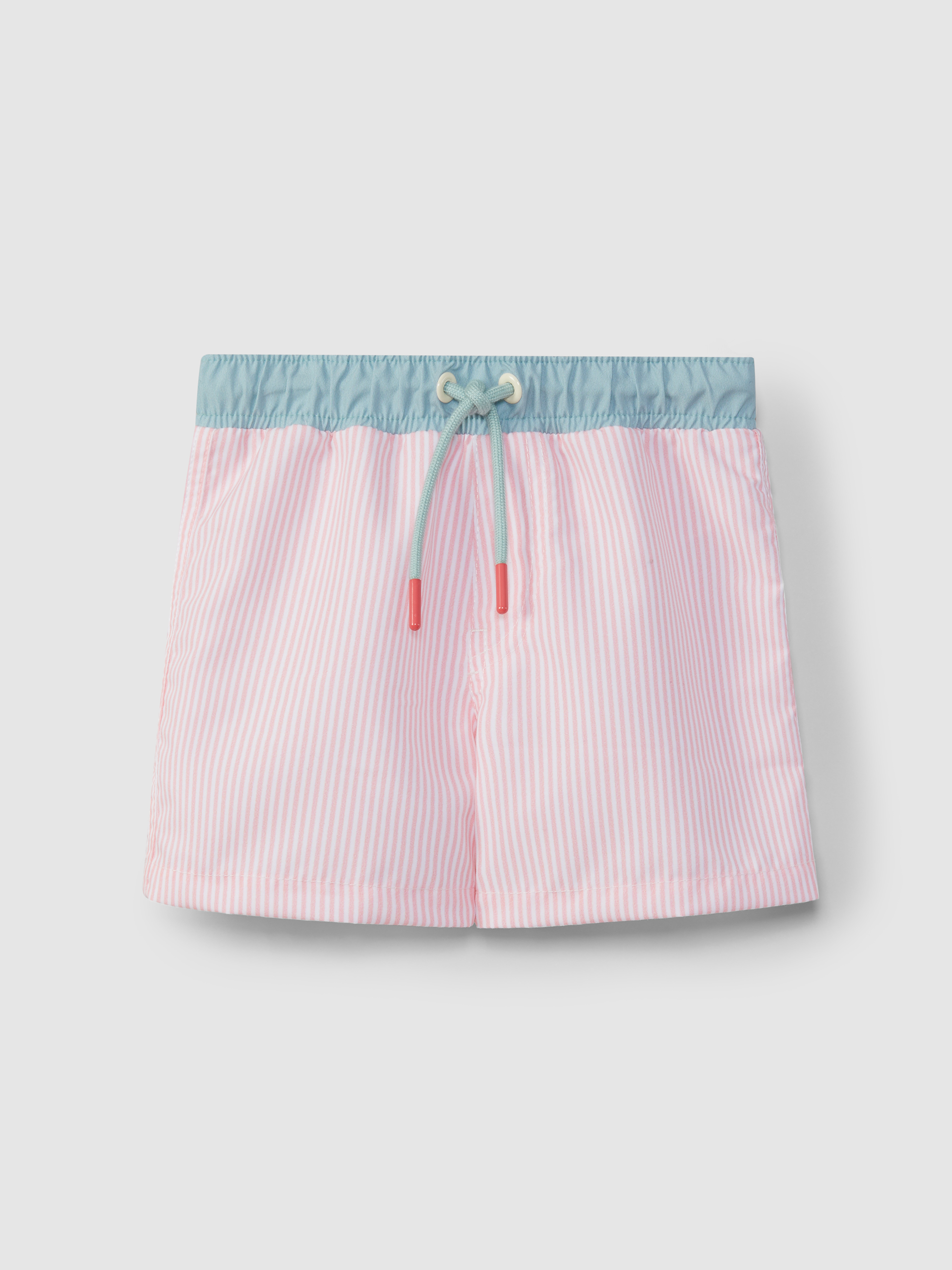 Short de bain à rayures fines avec poche