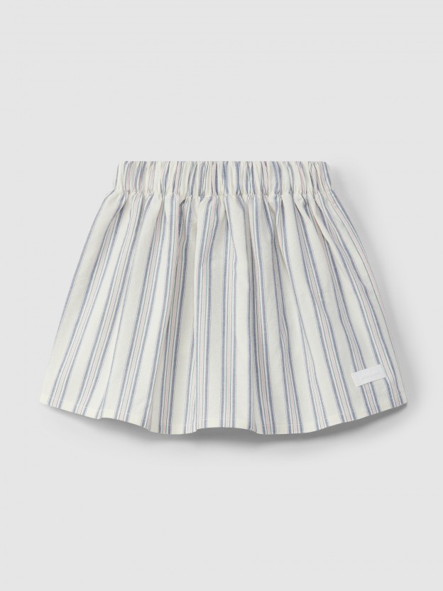 Falda pull-up a rayas