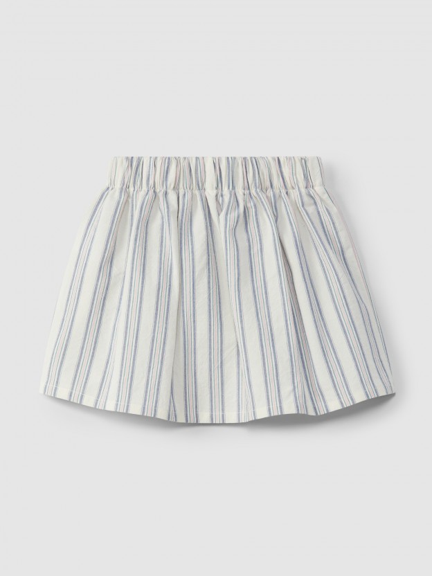 Falda pull-up a rayas