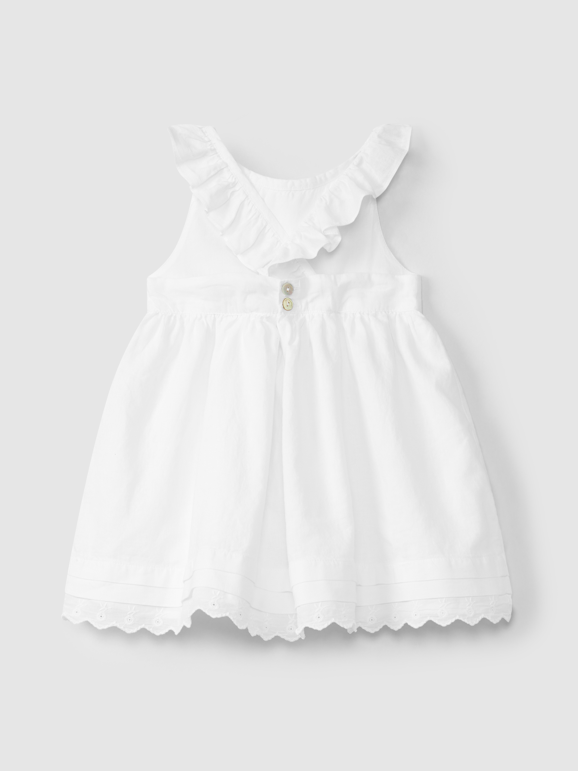 Vestido com alças cruzadas nas costas