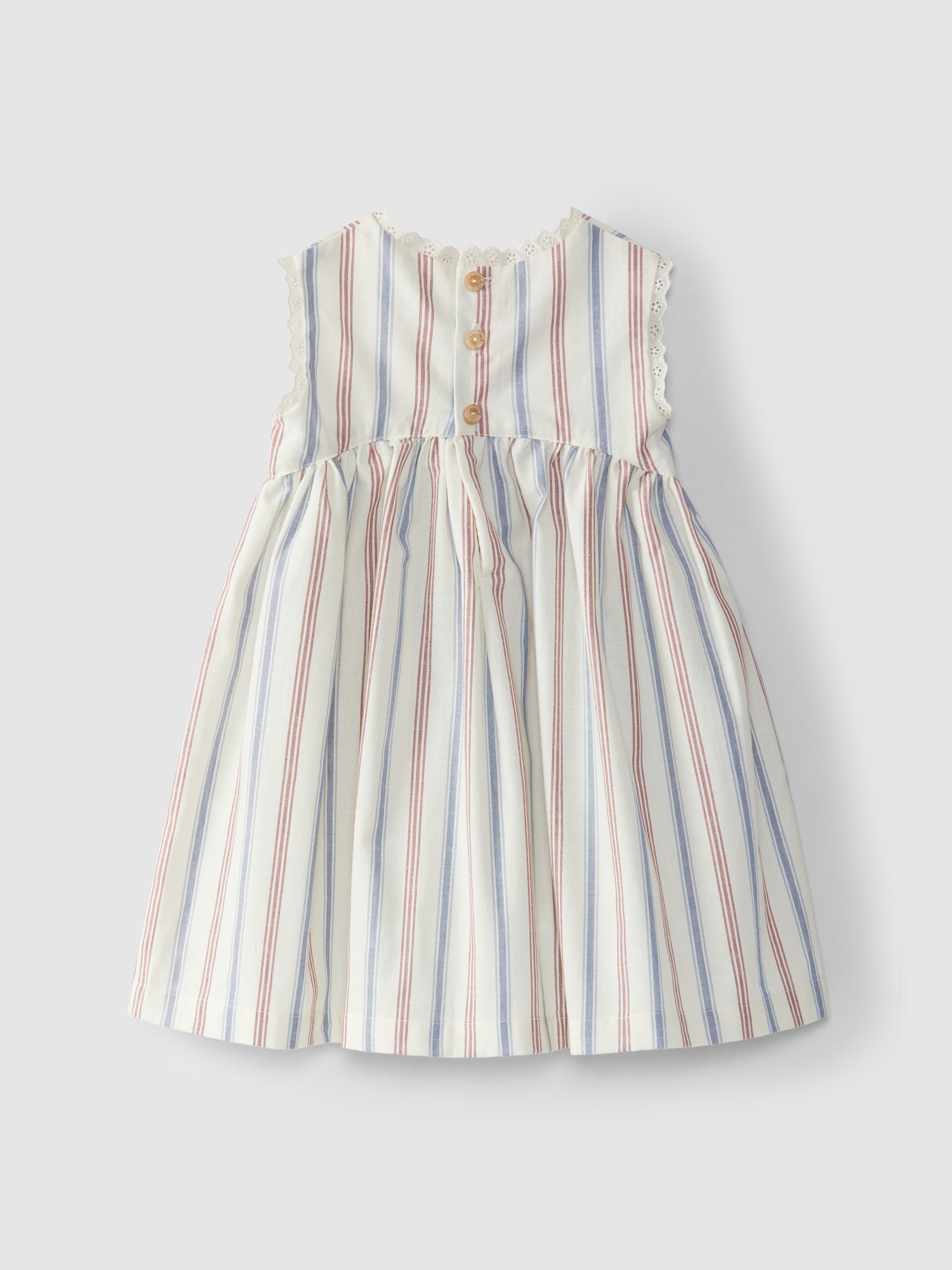 Vestido de flores con volante de encaje