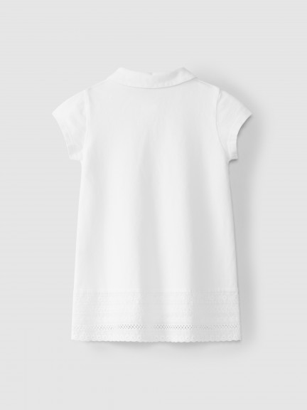 Vestido piqué y bordado inglés Vestido piqué y bordado inglés