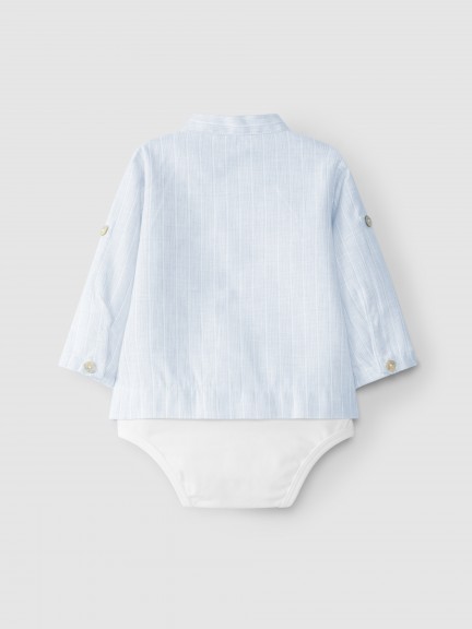 Body shirt stripes cotton with linen Body shirt stripes cotton with linen
