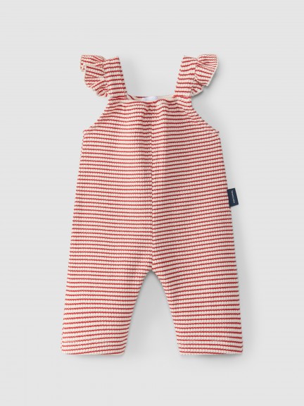 Striped jersey overalls Striped jersey overalls