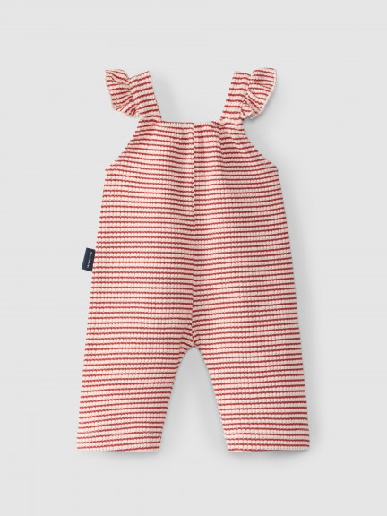 Striped jersey overalls Striped jersey overalls