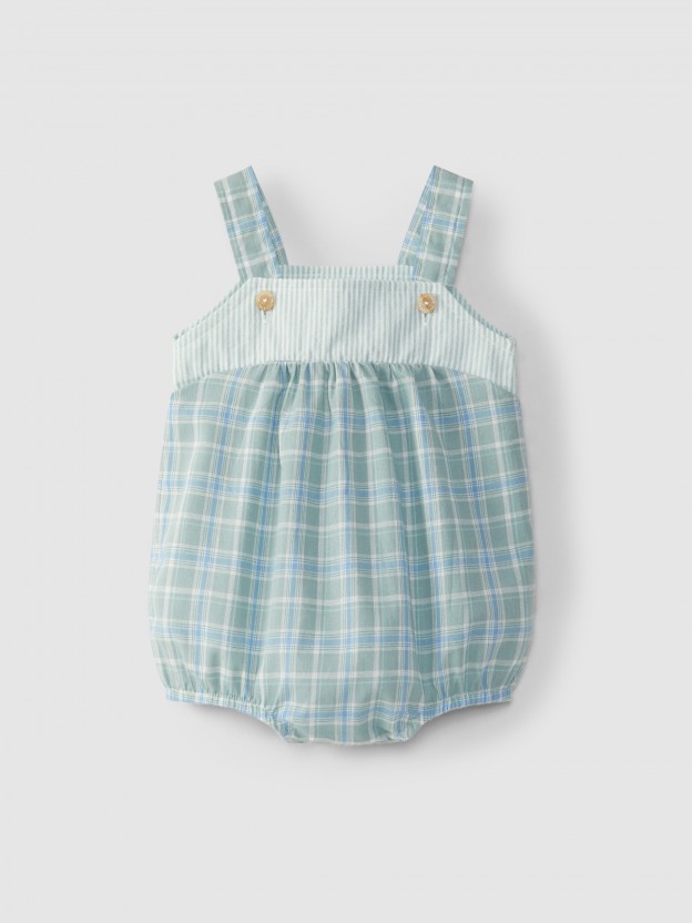 Shortie plaid and stripes