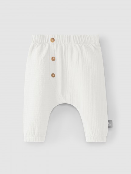 Plain pull-up pants Plain pull-up pants