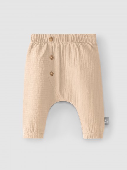Plain pull-up pants