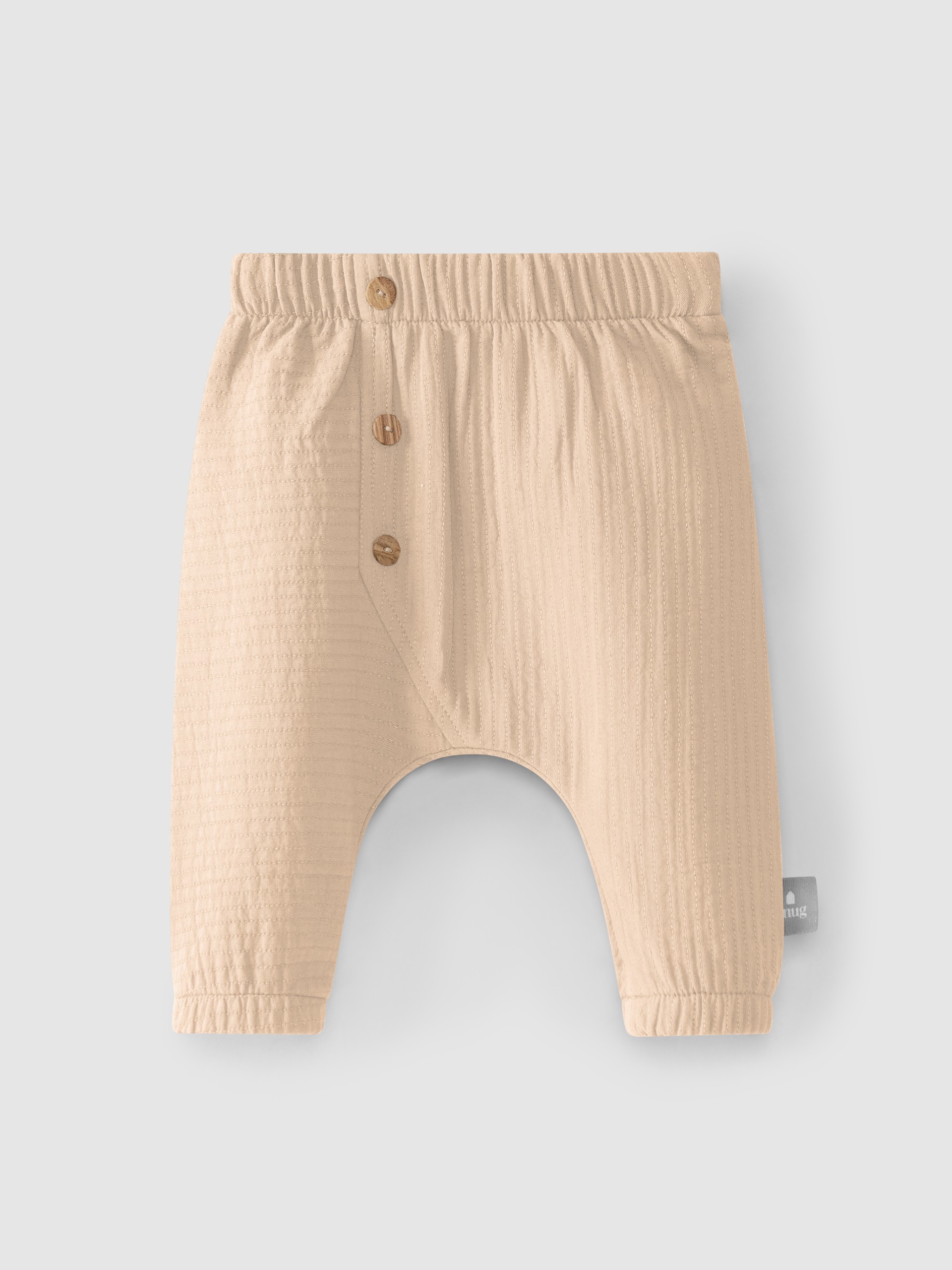Plain pull-up pants